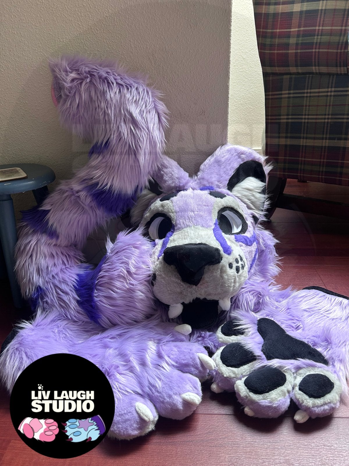 Fursuit tiger purple, Ophalen of Verzenden, Zo goed als nieuw, Overige typen