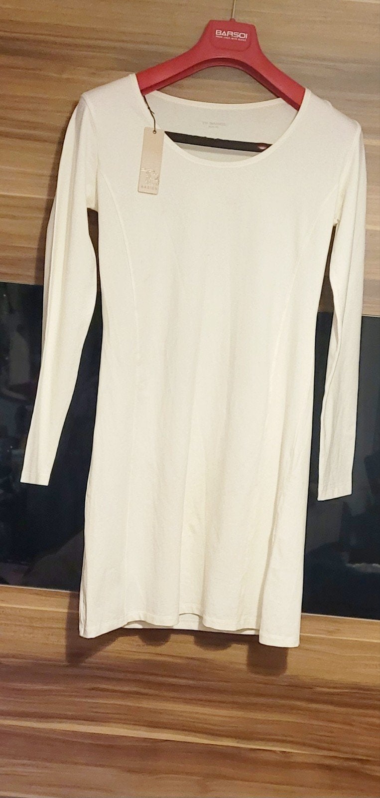Nieuwe TB Basics Jurk - Ecru, Maat XL, Kleding | Dames, Jurken, Nieuw, Maat 46/48 (XL) of groter, Beige, Boven de knie, Ophalen of Verzenden