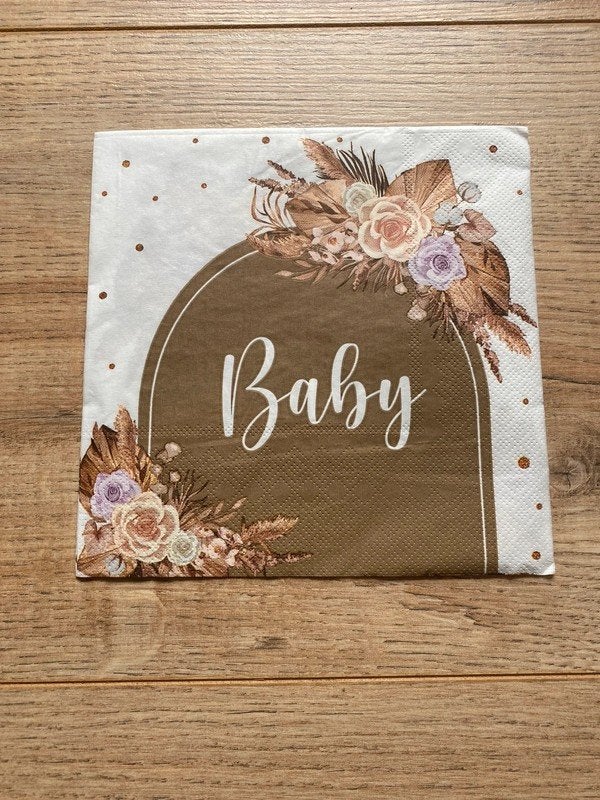 Feestartikelen: servetten baby, Ophalen of Verzenden, Nieuw, Versiering, Geboorte of Huwelijk