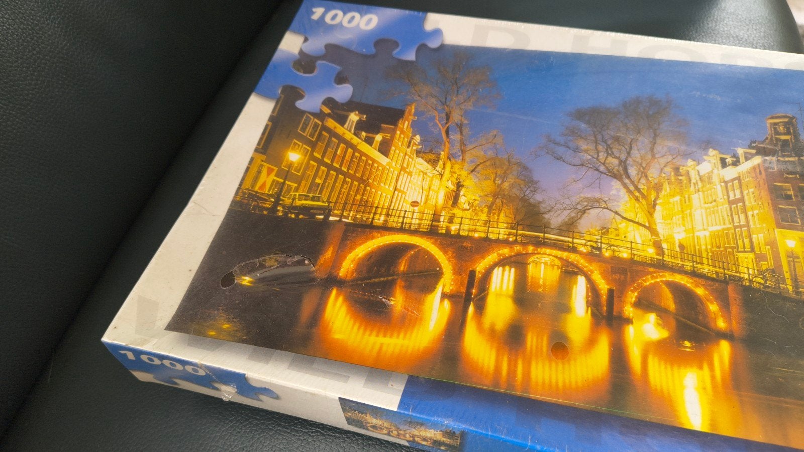 Legpuzzel 1000 stukjes Amsterdam grachten, Ophalen of Verzenden, 500 t/m 1500 stukjes, Nieuw, Legpuzzel