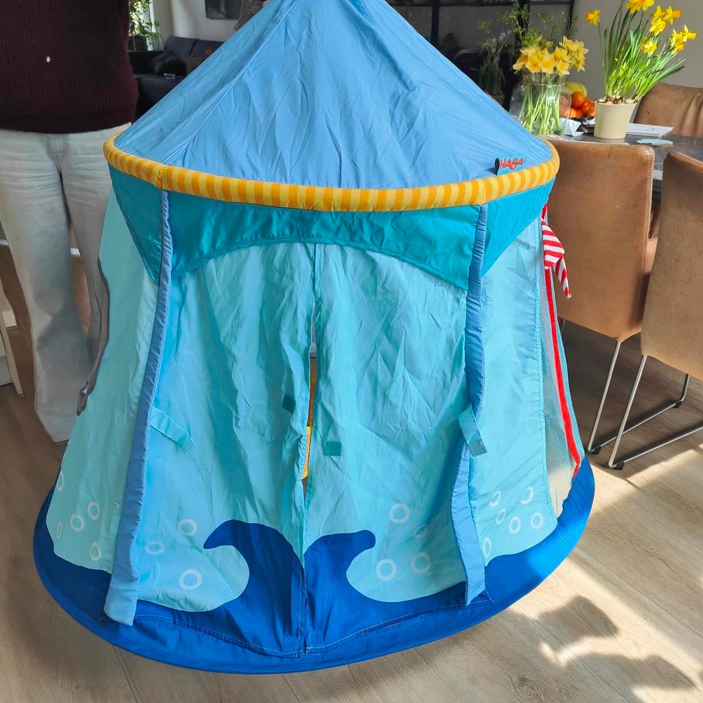 Haba piraten speeltent, Ophalen