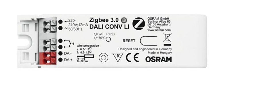 Osram Zigbee 3.0 DALI CONV LI - DALI-naar-Zigbee converter, Doe-het-zelf en Verbouw, Elektra en Kabels, Nieuw, Overige typen, Ophalen of Verzenden