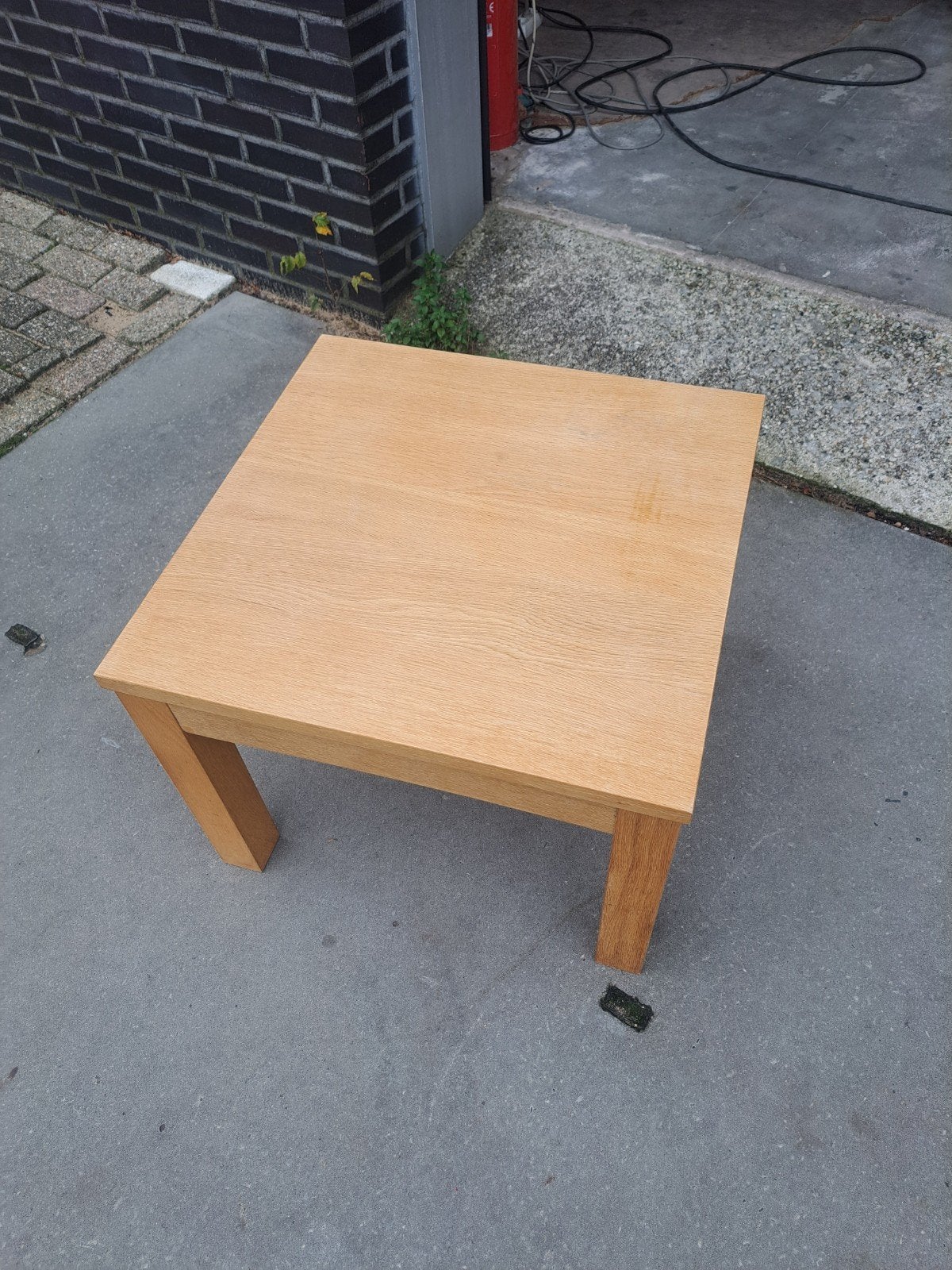 Grenen tafel Hoogte 45 blad 60/60