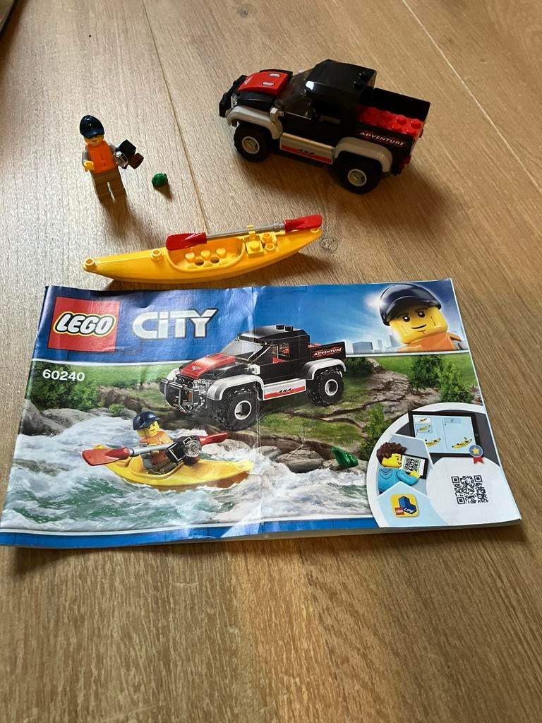 Lego city kajakavontuur 60240, City, Lego, Ophalen of Verzenden, Zo goed als nieuw