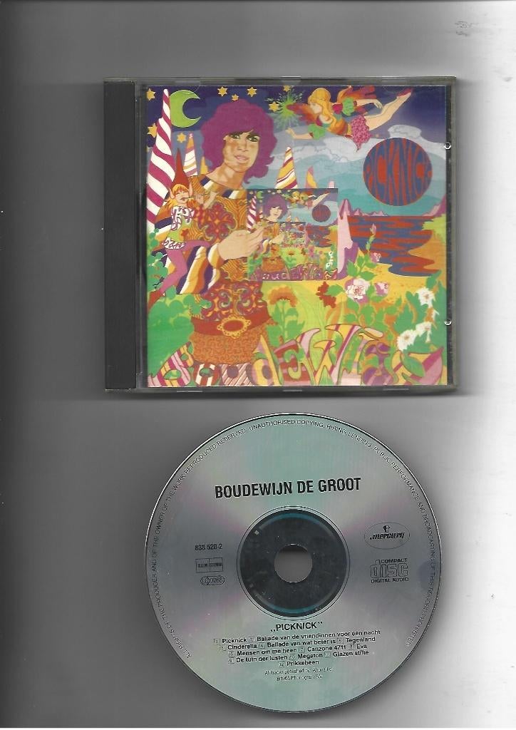 BOUDEWIJN DE GROOT CD PICKNICK, Cd's en Dvd's, Ophalen of Verzenden, 1960 - 1969, Zo goed als nieuw