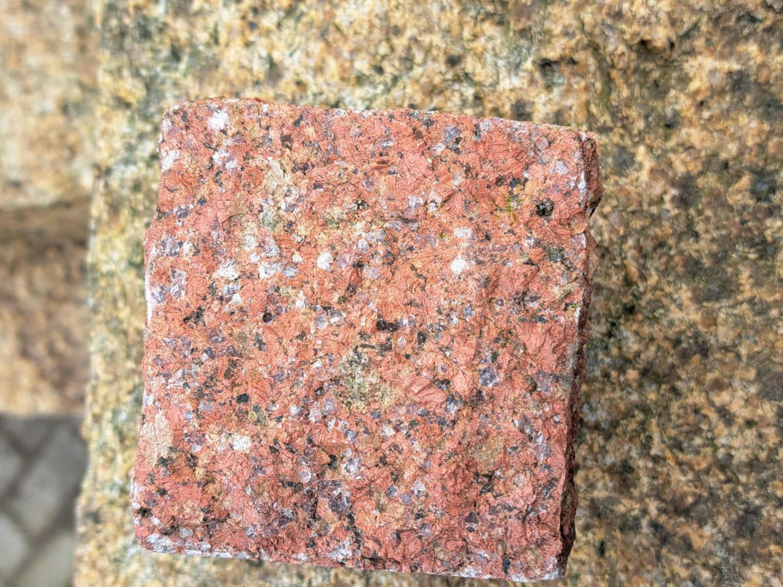 vietnamees graniet rood 8x8 cm, Ophalen, Graniet, Overige typen, Nieuw