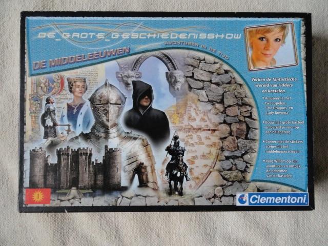 De Grote Geschiedenisshow - de Middeleeuwen (Clementoni), Hobby en Vrije tijd, Gezelschapsspellen | Bordspellen, Verzenden, Zo goed als nieuw