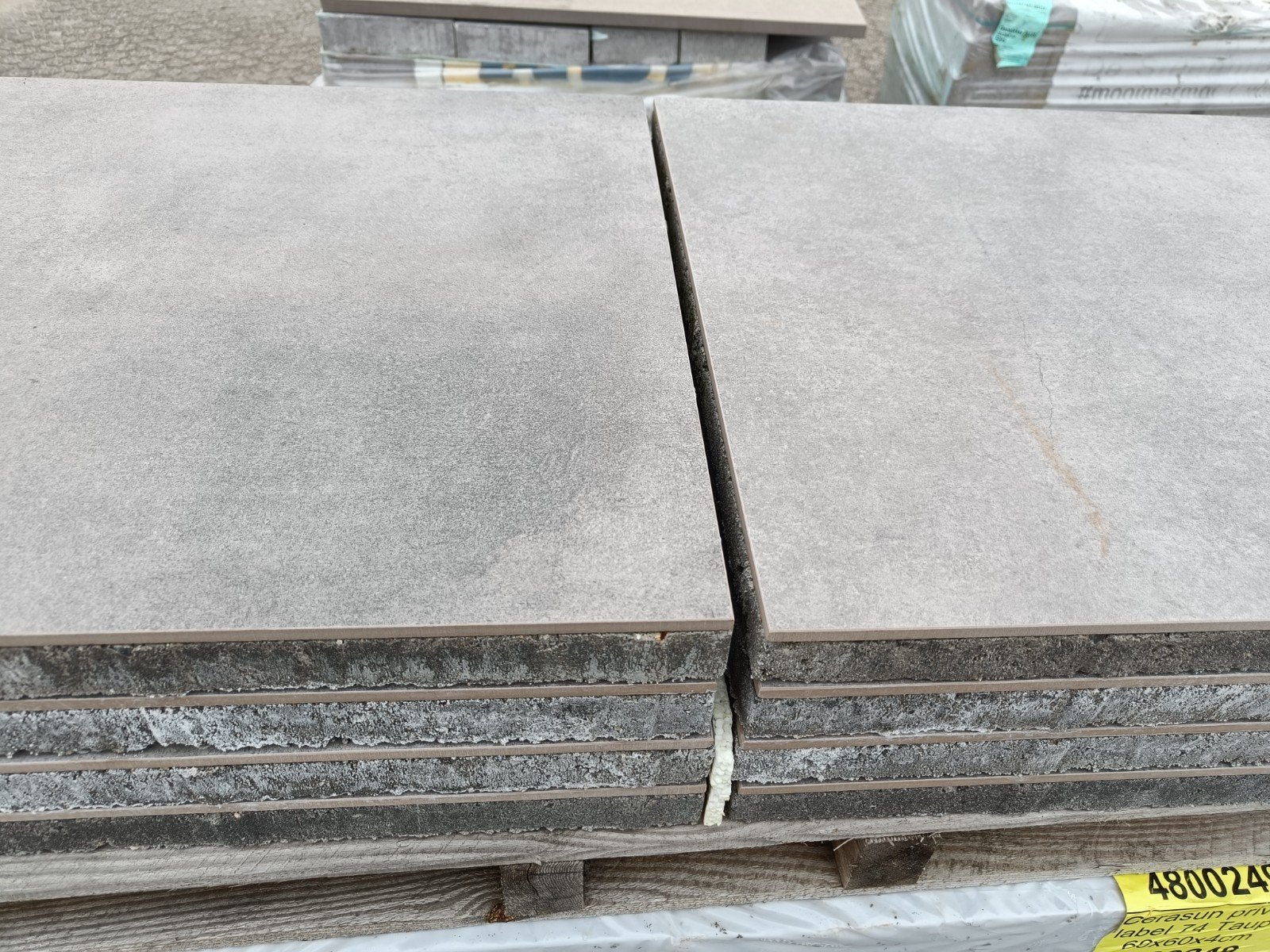 keramische tegels 60x60x4, Ophalen, Keramiek, Nieuw, 10 m² of meer