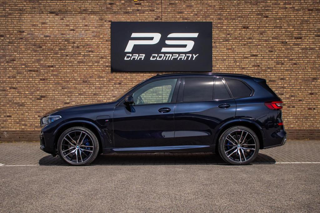 BMW X5 xDrive45e M-Sport, BTW, Pano, Leder, Head-Up, Auto's, BMW, 12 maanden, Gebruikt, 394 pk, Zwart