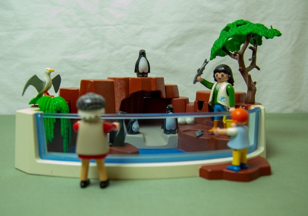 Playmobil Pinguïns Bassin met waterval 4462, Kinderen en Baby's, Ophalen of Verzenden, Zo goed als nieuw, Complete set