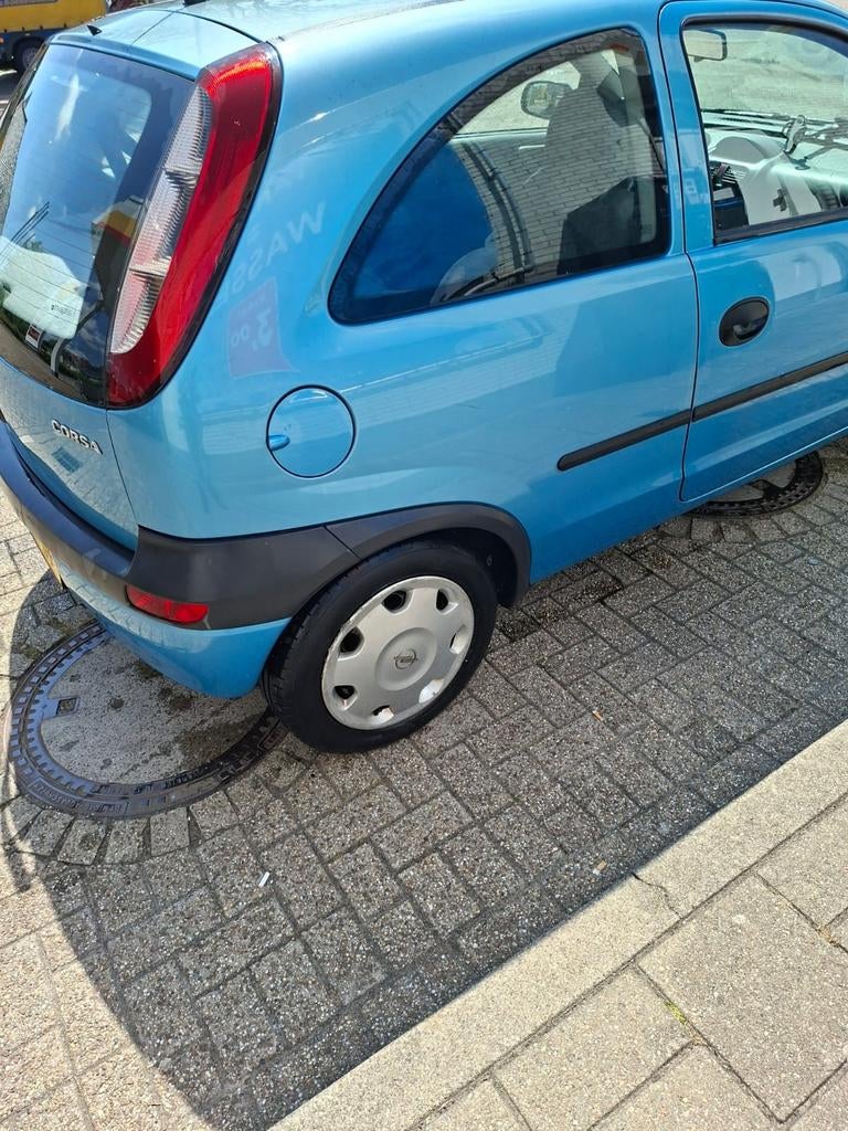 Opel Corsa 1.0 12V 3D 2002 Blauw, Auto's, Voorwielaandrijving, 450 kg, 973 cc, Origineel Nederlands
