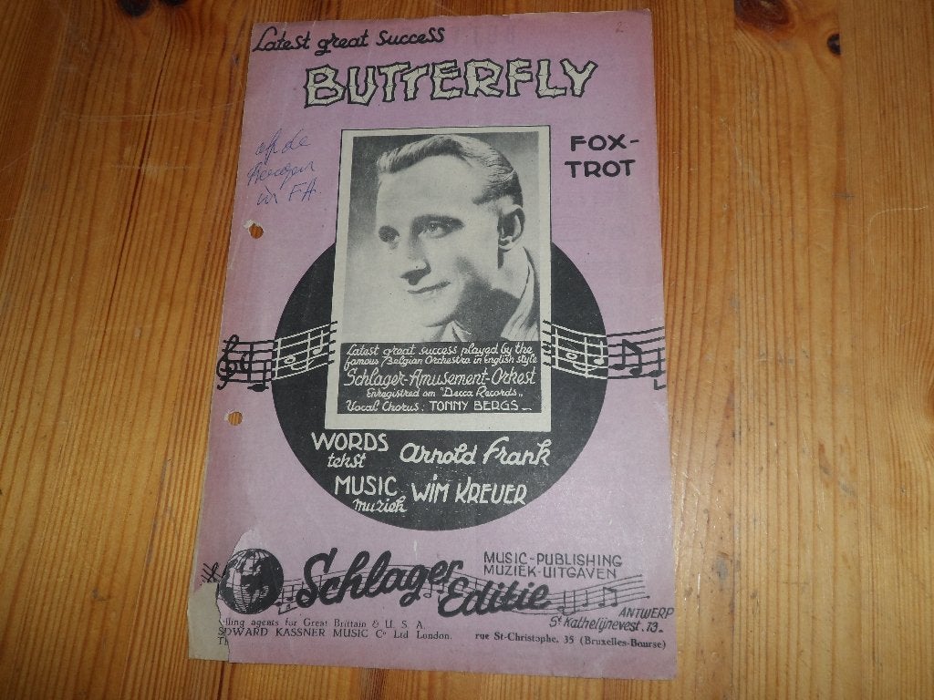 Butterfly - wim kreuer / arnold frank, Gebruikt, Artiest of Componist, Populair, Ophalen of Verzenden