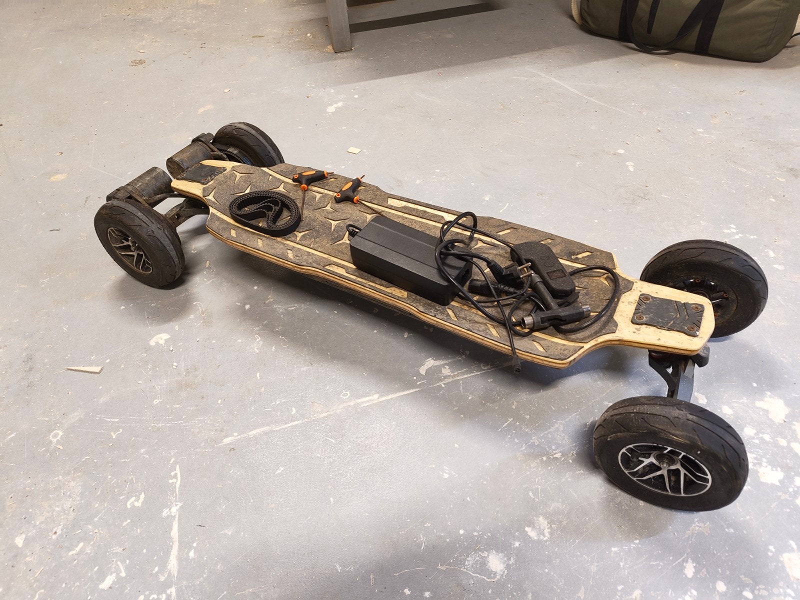 Elektrisch longboard Acedeck Nomad N1 - All-Terrain, Ophalen of Verzenden, Gebruikt, Skateboard, Longboard