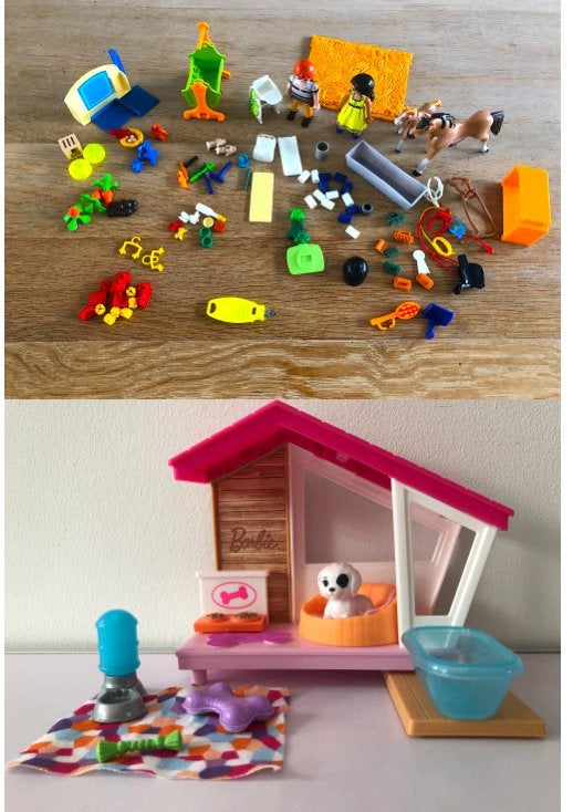 Playmobil restant, Speelgoed hondenhuisje  met accessoires, Ophalen, Zo goed als nieuw