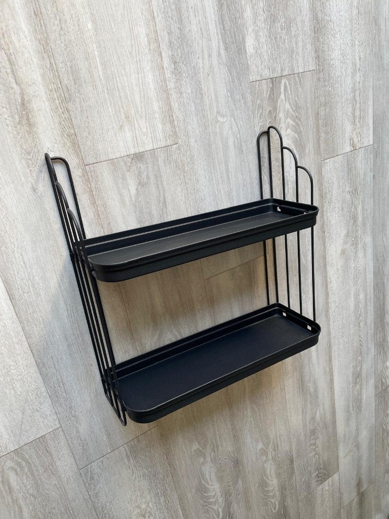 Wandplank (rekje) zwart, Huis en Inrichting, Woonaccessoires | Wandplanken en Boekenplanken, Ophalen, Zo goed als nieuw