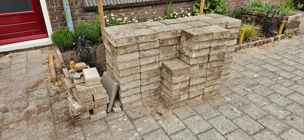 Tegels 20x20 GRATIS (af te halen in Deventer), Tuin en Terras, Ophalen, Gebruikt