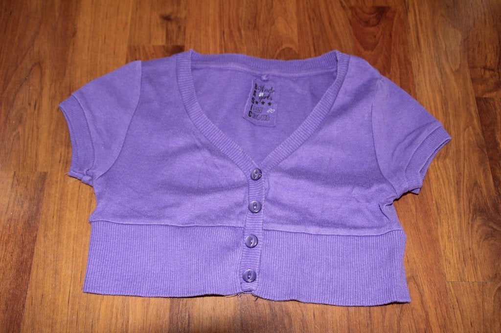 bolero paars, Kinderen en Baby's, Kinderkleding | Maat 134, Ophalen of Verzenden, Gebruikt, Meisje, Overige typen