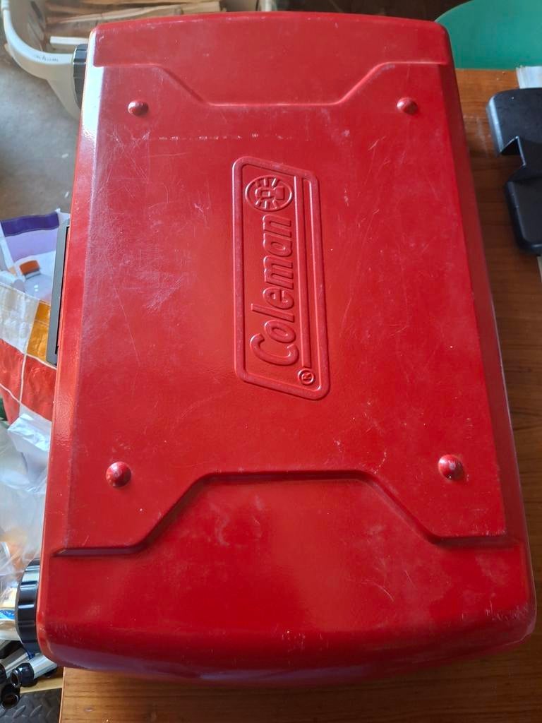 Coleman 2 pits gasbrander, Caravans en Kamperen, Kampeeraccessoires, Ophalen of Verzenden, Gebruikt