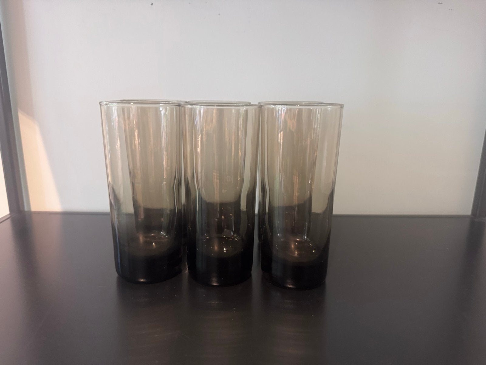 6 Vintage Luminarc longdrink glazen - rookglas, Huis en Inrichting, Keuken | Servies, Glas of Glazen, Overige merken, Ophalen of Verzenden