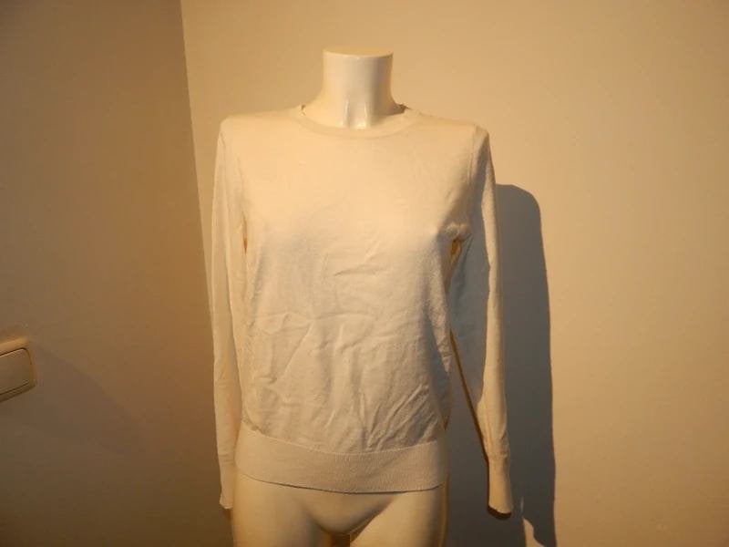 Fabienne Chapot gebreide trui gouden hartjes knoopjes S, Kleding | Dames, Verzenden, Wit, Fabienne Chapot, Maat 36 (S)