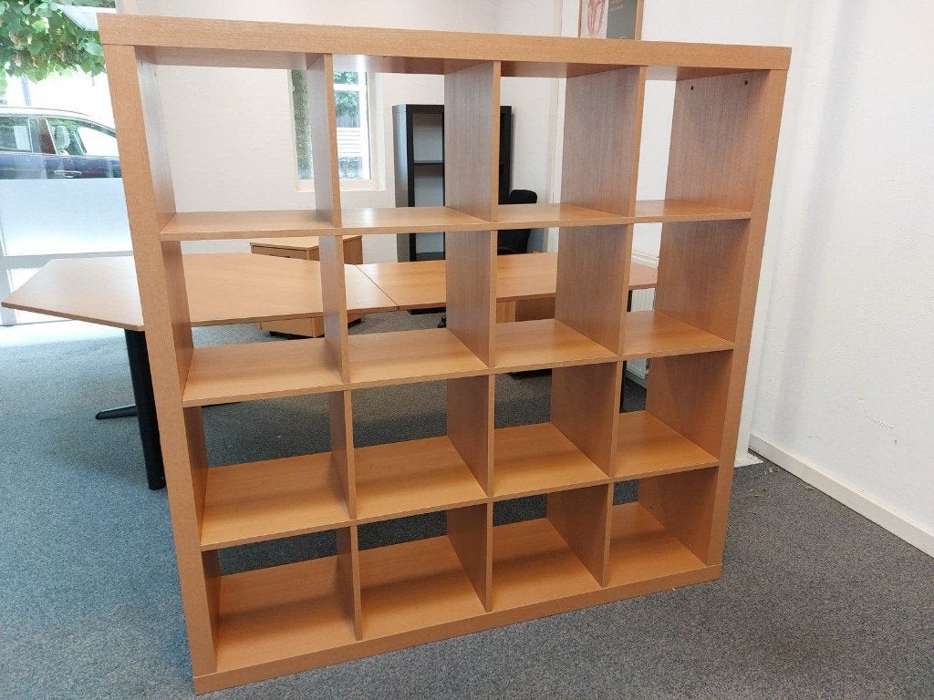 IKEA Expedit open kast, luxe houten uitv. wand/roomdivider., Huis en Inrichting, Ophalen, Met plank(en), 100 tot 150 cm, 100 tot 150 cm