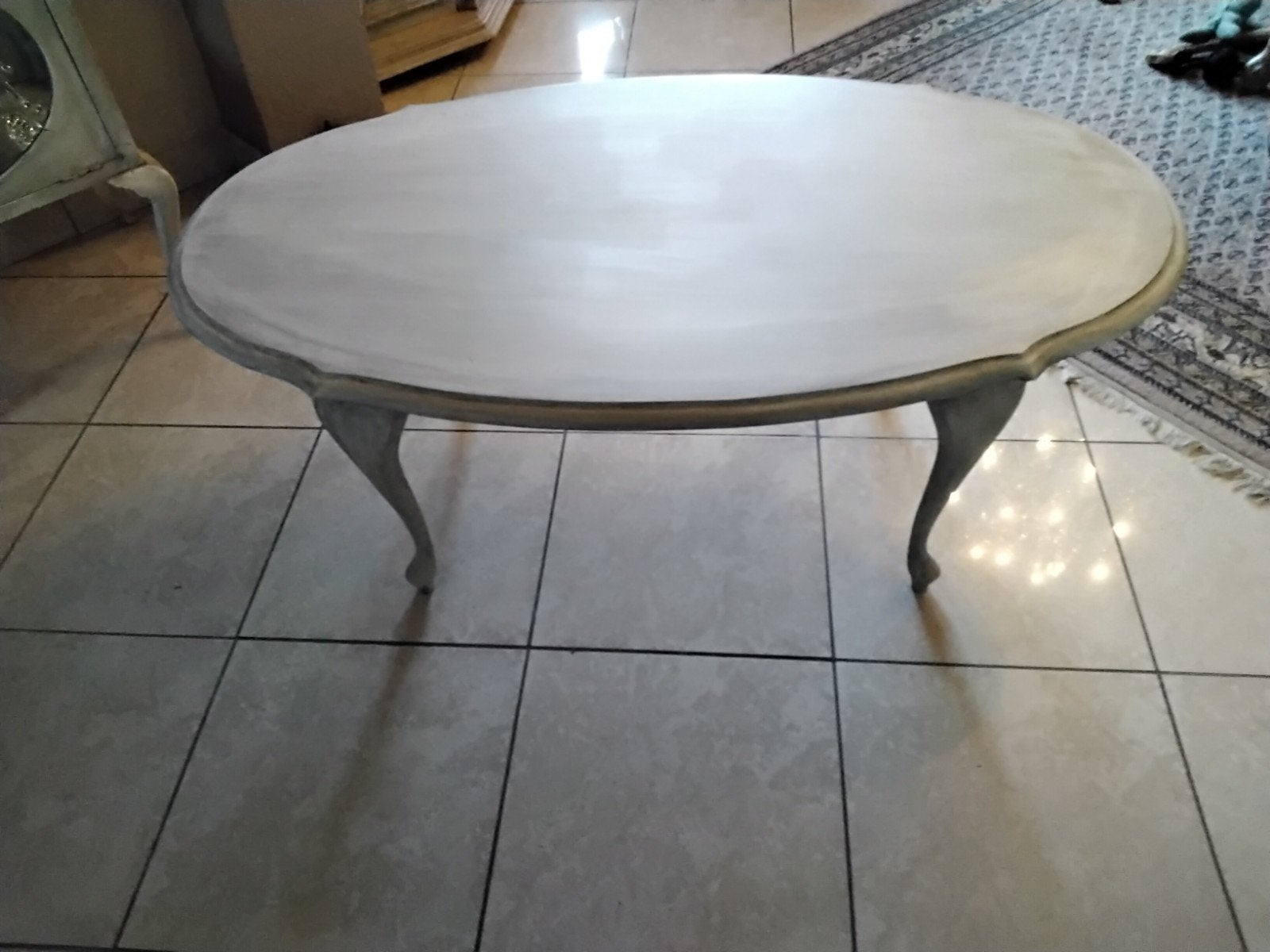 Barok ovale salontafel, Ophalen, Ovaal, 100 tot 150 cm, 50 tot 100 cm