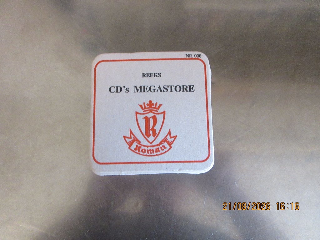 Bierviltjes van de reeks CD megastore, Ophalen, Zo goed als nieuw, Viltje(s), Overige merken