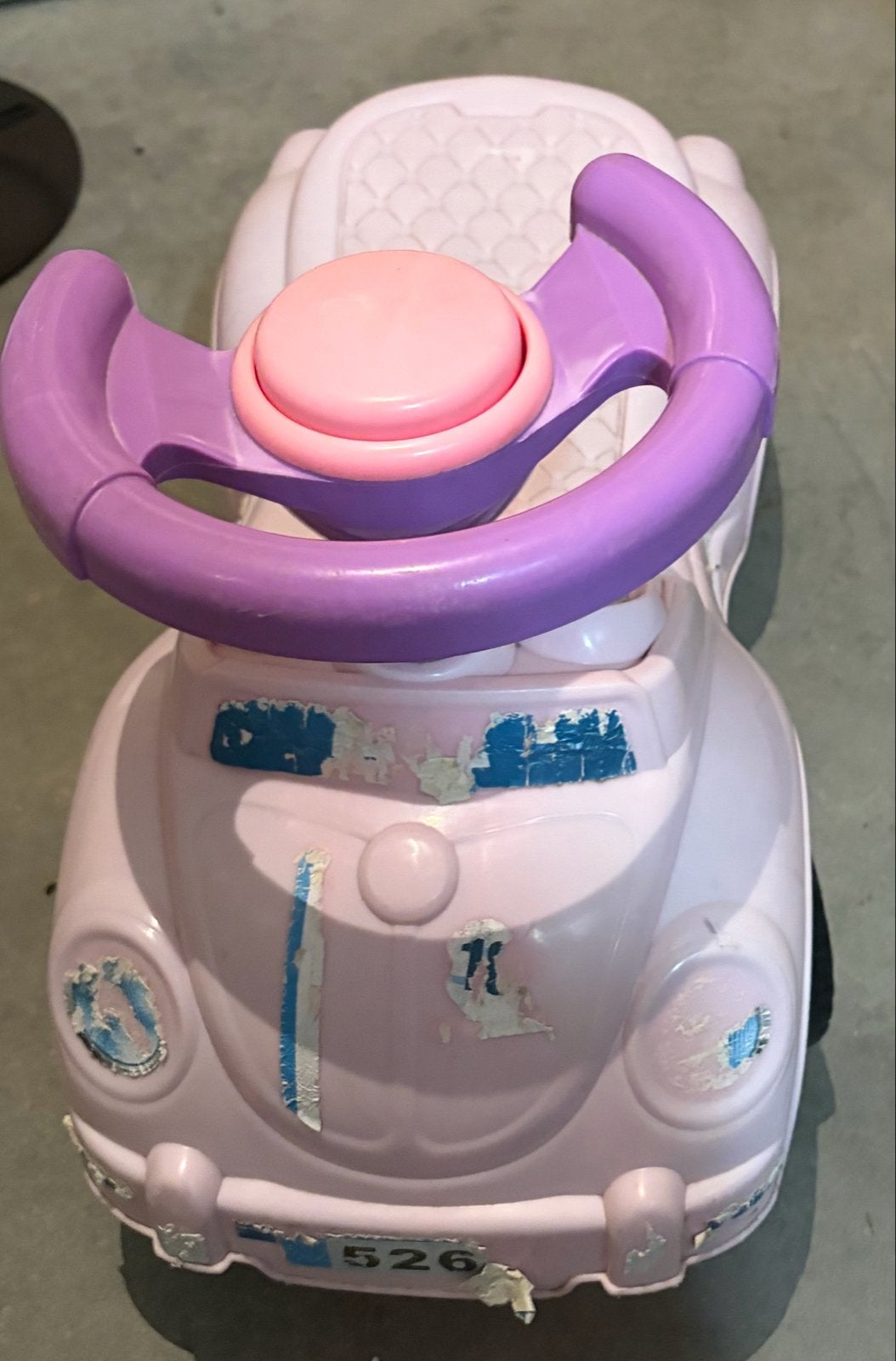 Roze loopauto voor kinderen - Gratis af te halen, Ophalen, Gebruikt, Loopvoertuig