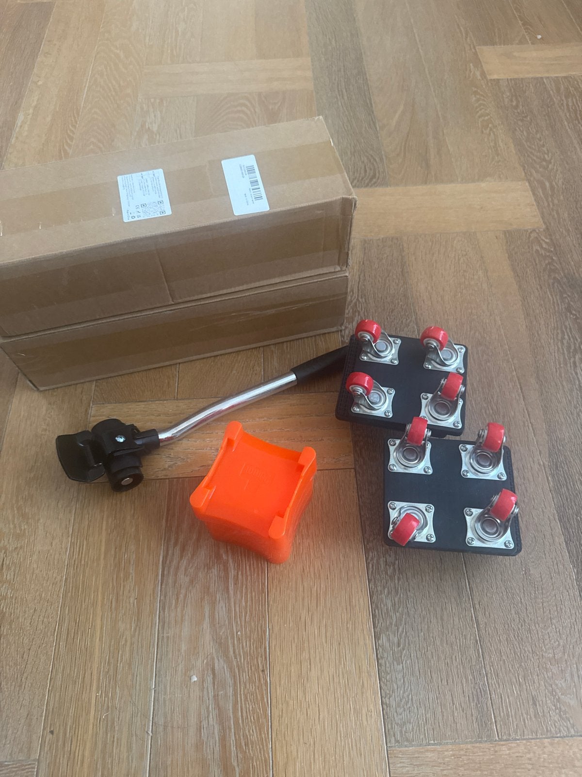 Meubelroller set met hefboom - Verhuisroller 2 dozen, 100 liter of meer, Ophalen of Verzenden, Nieuw, Overige typen