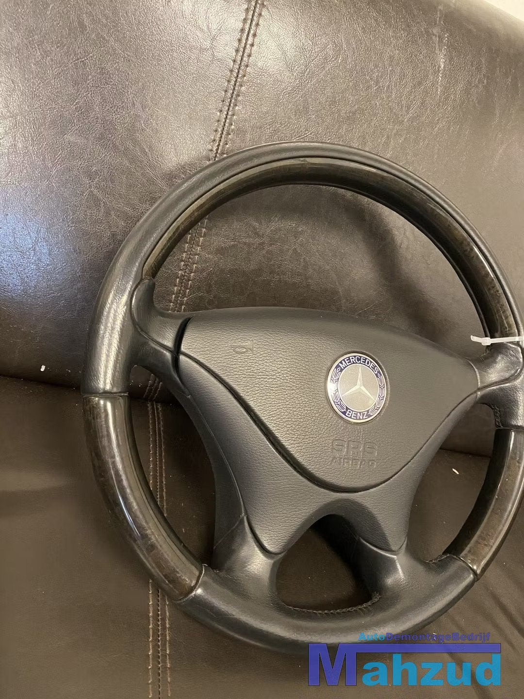 MERCEDES SLK R170 W208 CLK HOUT stuur met airbag leer zwart, Auto-onderdelen, Gebruikt, Mercedes-Benz AG, Mercedes-Benz, Ophalen of Verzenden