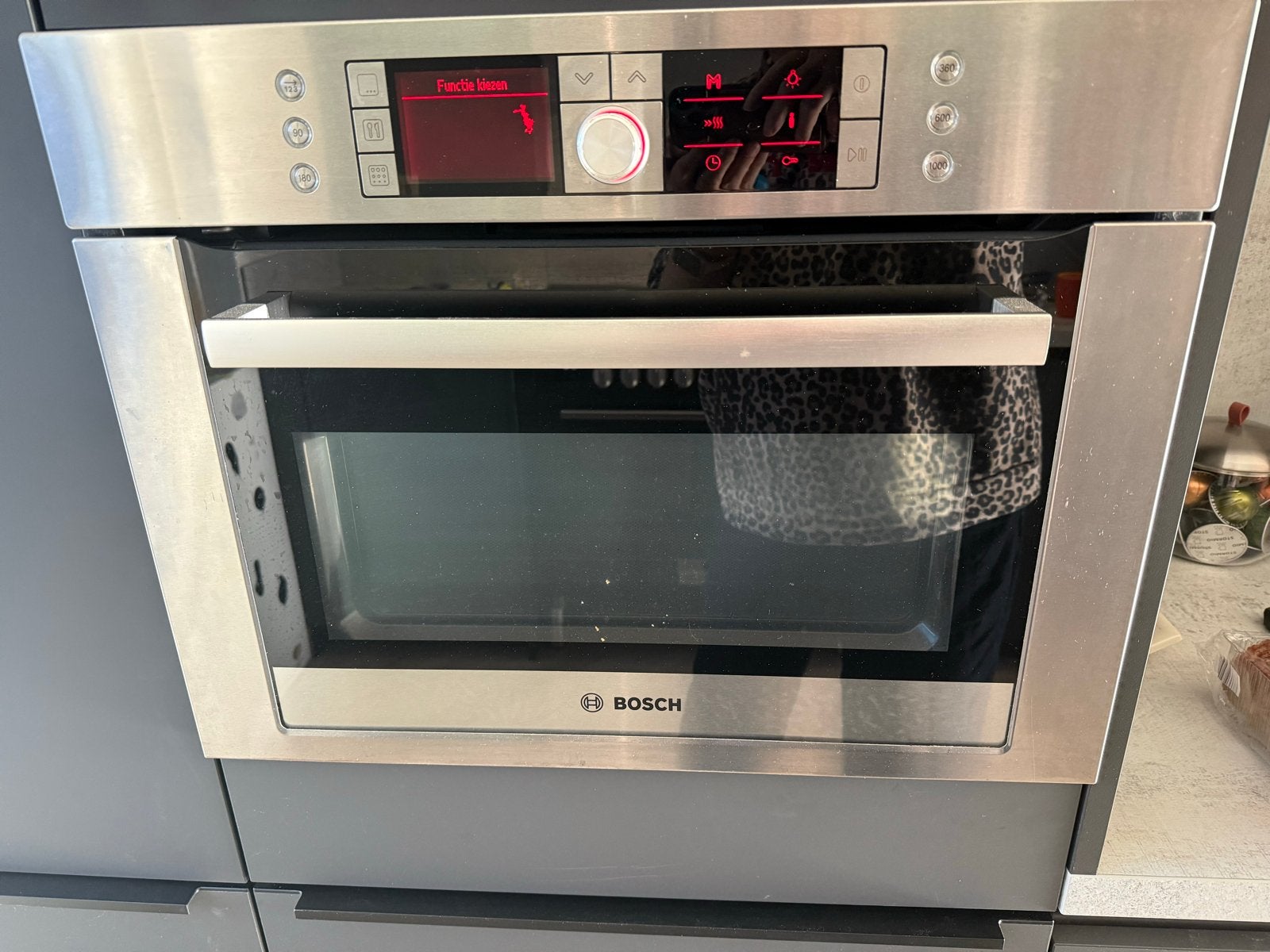 Bosch Inbouw Combi-oven - Zo goed als nieuw, Witgoed en Apparatuur, Ophalen, Hete lucht, Bosch, Inbouw