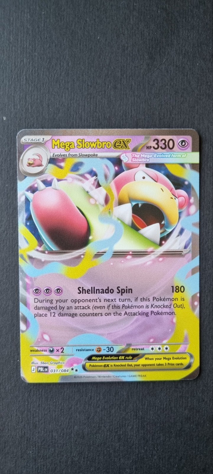 Mega Slowbro EX PBL 031/084 Pitch Black, Ophalen of Verzenden, Zo goed als nieuw, Losse kaart