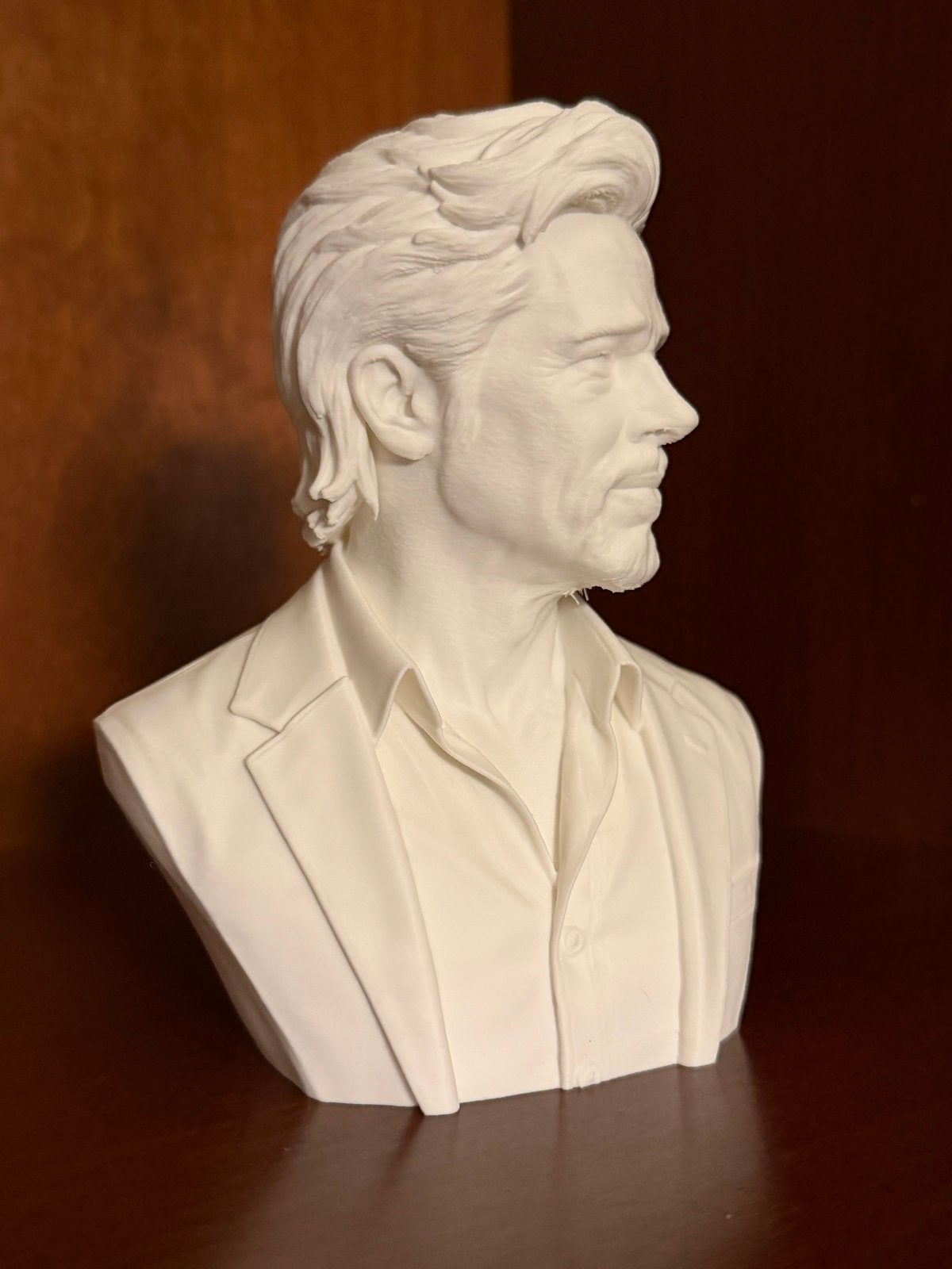 Brad Pitt Buste - 15cm, Minder dan 20 cm, Buste, Kunststof, Ophalen of Verzenden