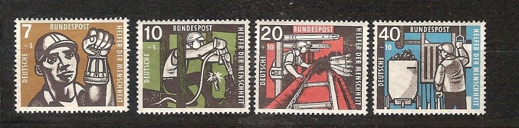 Duitsland 270-273 postfris, Ophalen of Verzenden, BRD, Postfris