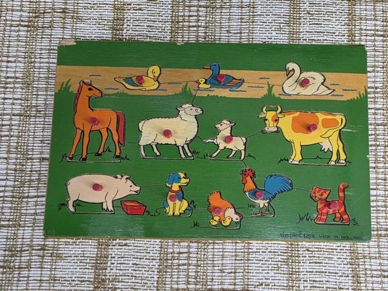 retro houten puzzel 30x20 cm 12 stukjes we hebben er meer, Antiek en Kunst, Antiek | Speelgoed, Ophalen of Verzenden