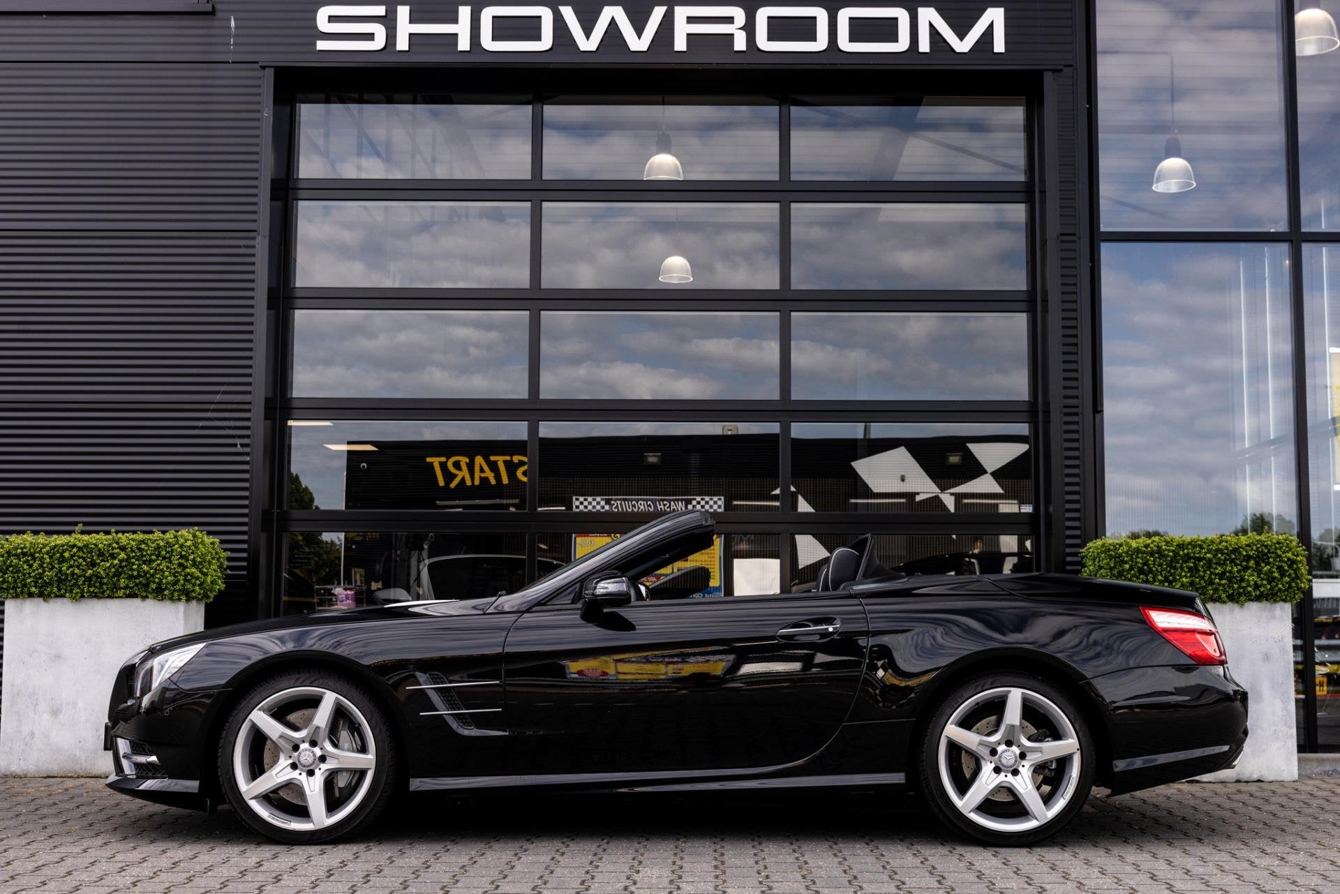 Mercedes-Benz SL-klasse 350 AMG, 306 PK, *38000km*, Distroni, Automaat, Gebruikt, Zwart, Cabriolet