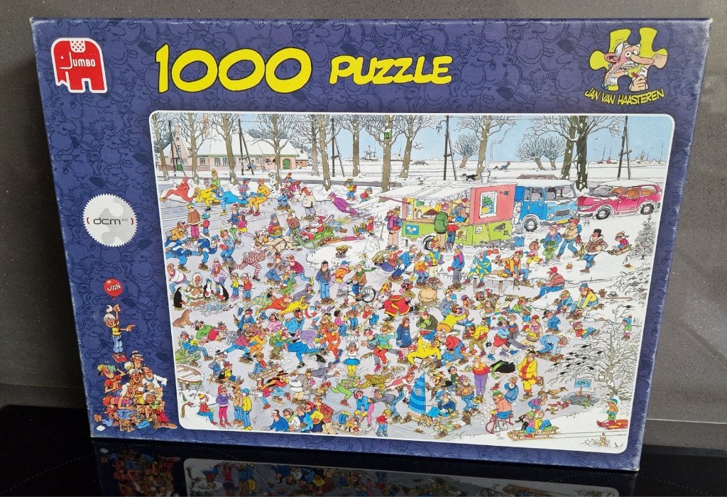 Jan van Haasteren puzzel 1000st kopen of ruilen, Ophalen, 500 t/m 1500 stukjes, Gebruikt, Legpuzzel
