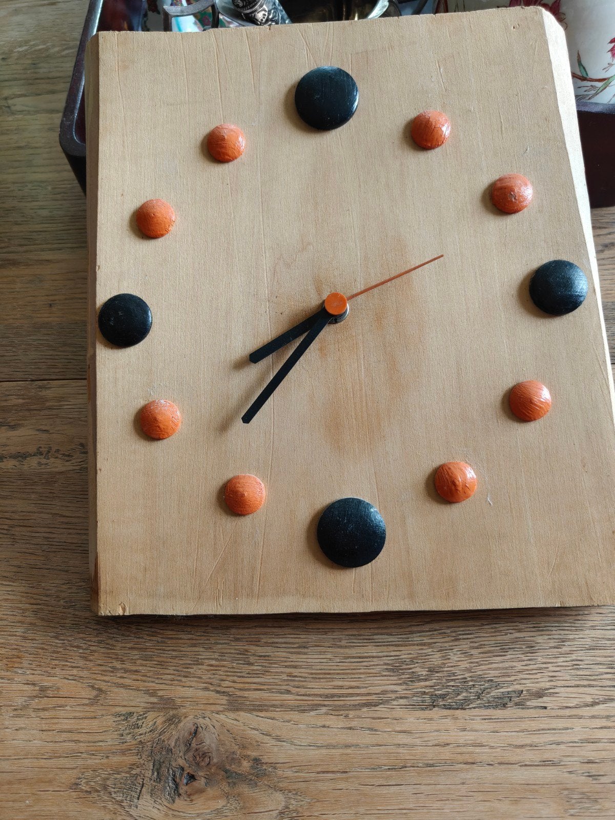 Zweedse retro klok, Ophalen of Verzenden, Wandklok
