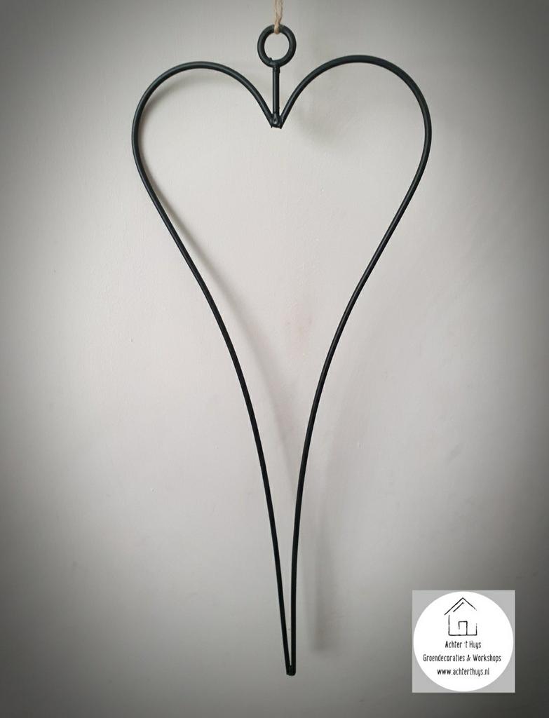Metalen hart frame hangend hart - hartvorm  - moederdag, Ophalen of Verzenden, Nieuw