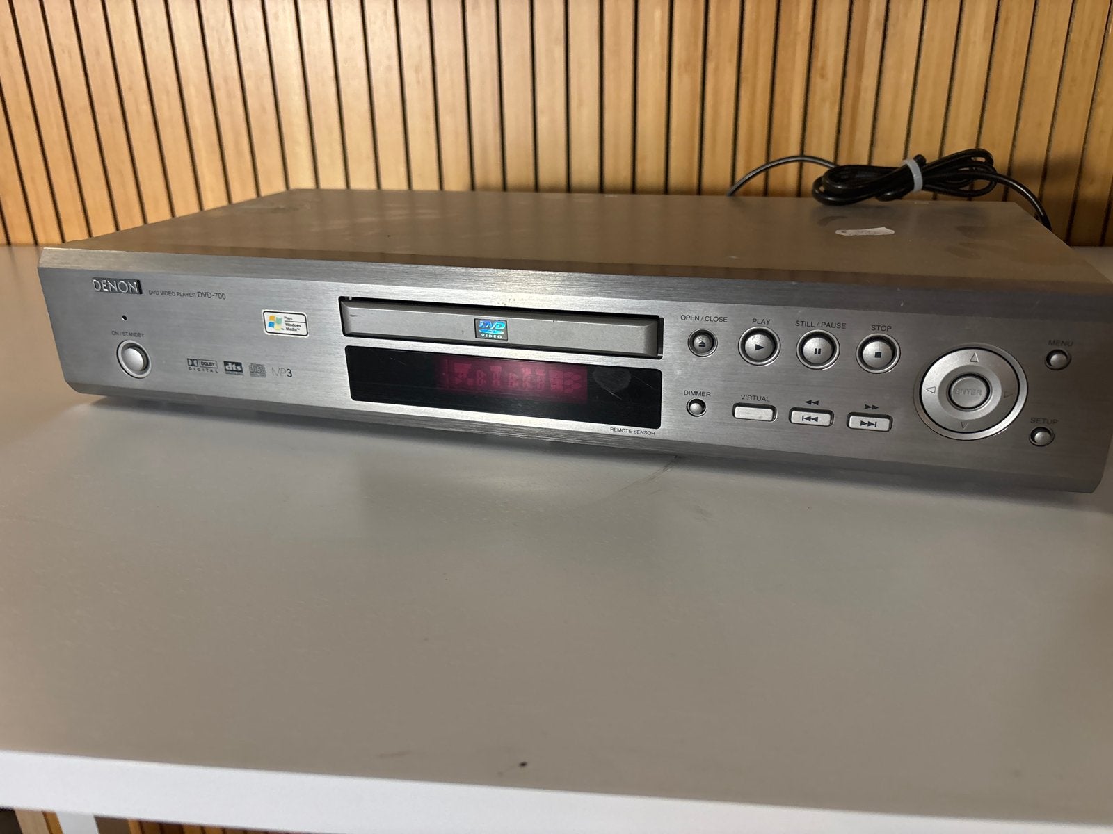 Denon DVD-700DVD-speler - Zilver, Ophalen of Verzenden, Gebruikt, Dvd-speler