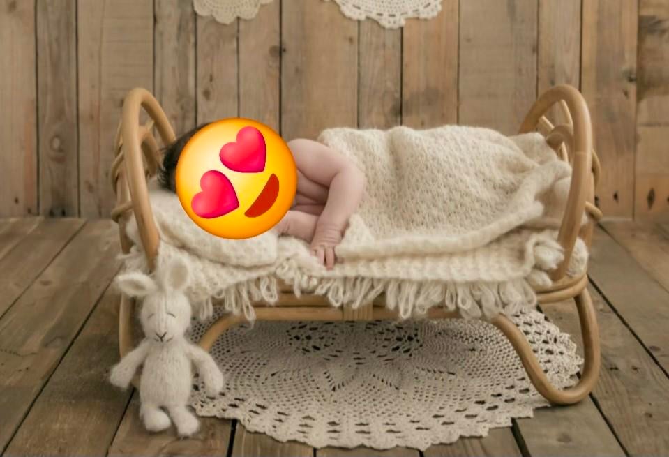 Newborn Photography bed Photo Costume Decor Rattan Kids, Ophalen of Verzenden, Babypop