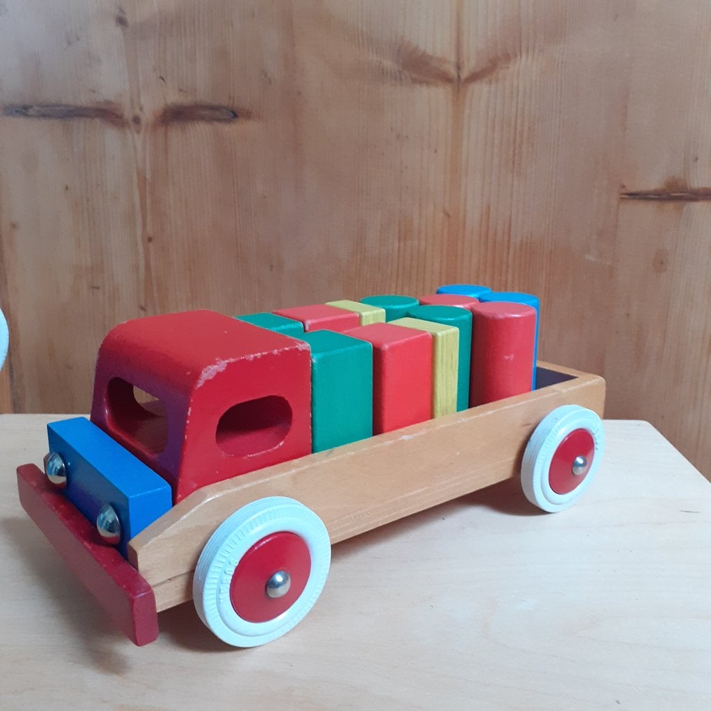 Houten speelgoed auto 's, Ophalen of Verzenden, Gebruikt