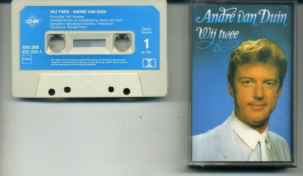 André van Duin – Wij Twee 12 nrs cassette 1984 ZGAN, 1 bandje, Ophalen of Verzenden, Zo goed als nieuw, Origineel