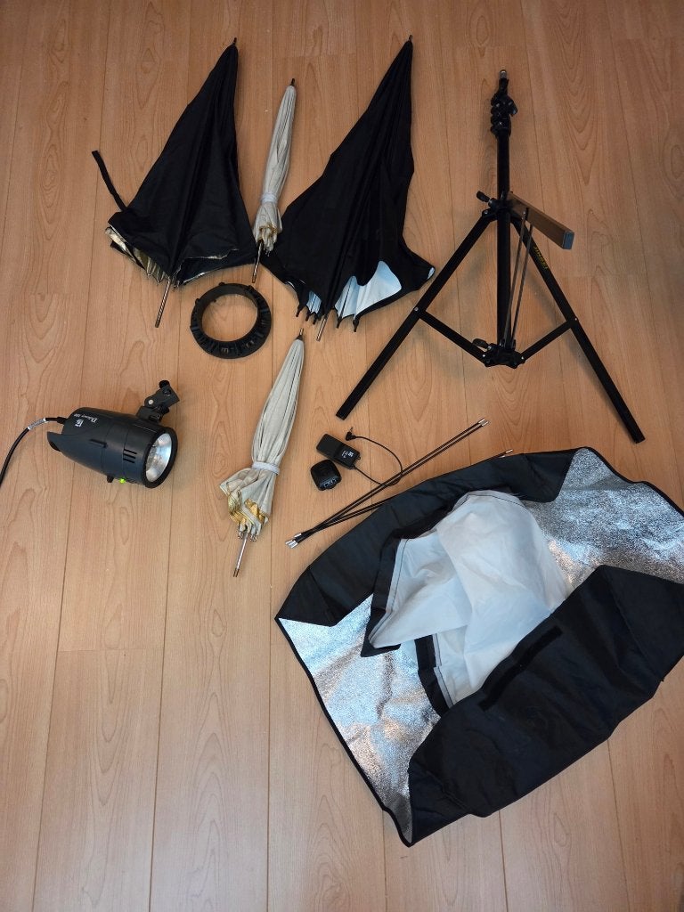 Studio flitser compleet, Ophalen of Verzenden, Gebruikt, Studioflitser, Overige merken