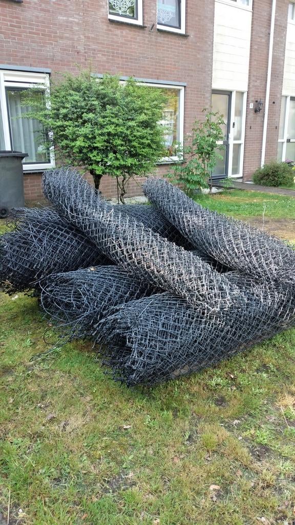 Harmonica gaas hekwerk zwart, Ophalen of Verzenden, Minder dan 10 meter