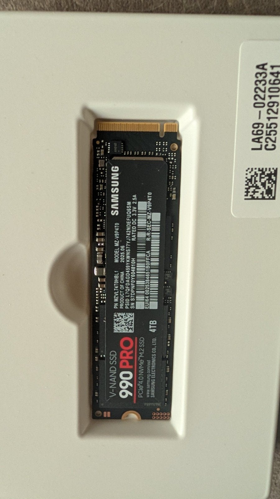 orginele samsung990 PRO 4TB PCIe 4.0 NVMe M.2 S, Computers en Software, Harde schijven, Intern, Server, Nieuw, Ophalen of Verzenden