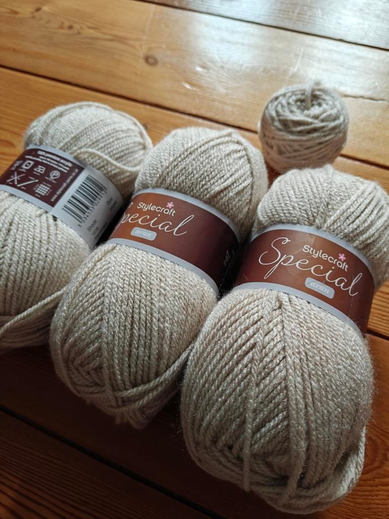 Stylecraft Special Aran - 3 bollen Parchment, Hobby en Vrije tijd, Breien en Haken, Ophalen of Verzenden, Nieuw, Breien of Haken