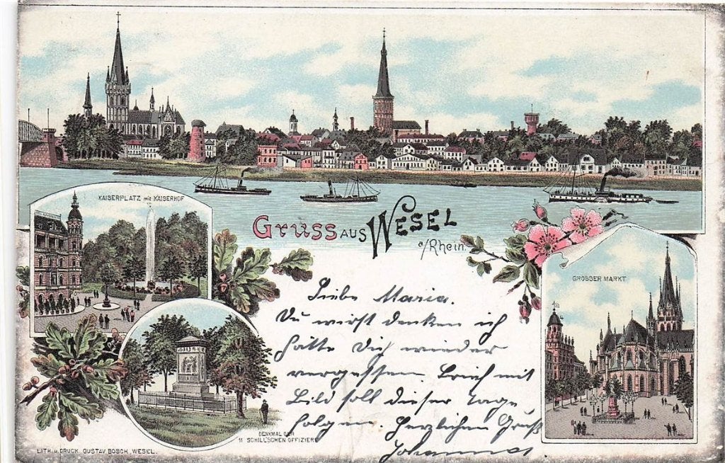 702-106-043 Wesel Am Rhein, Verzenden, Voor 1920, Duitsland