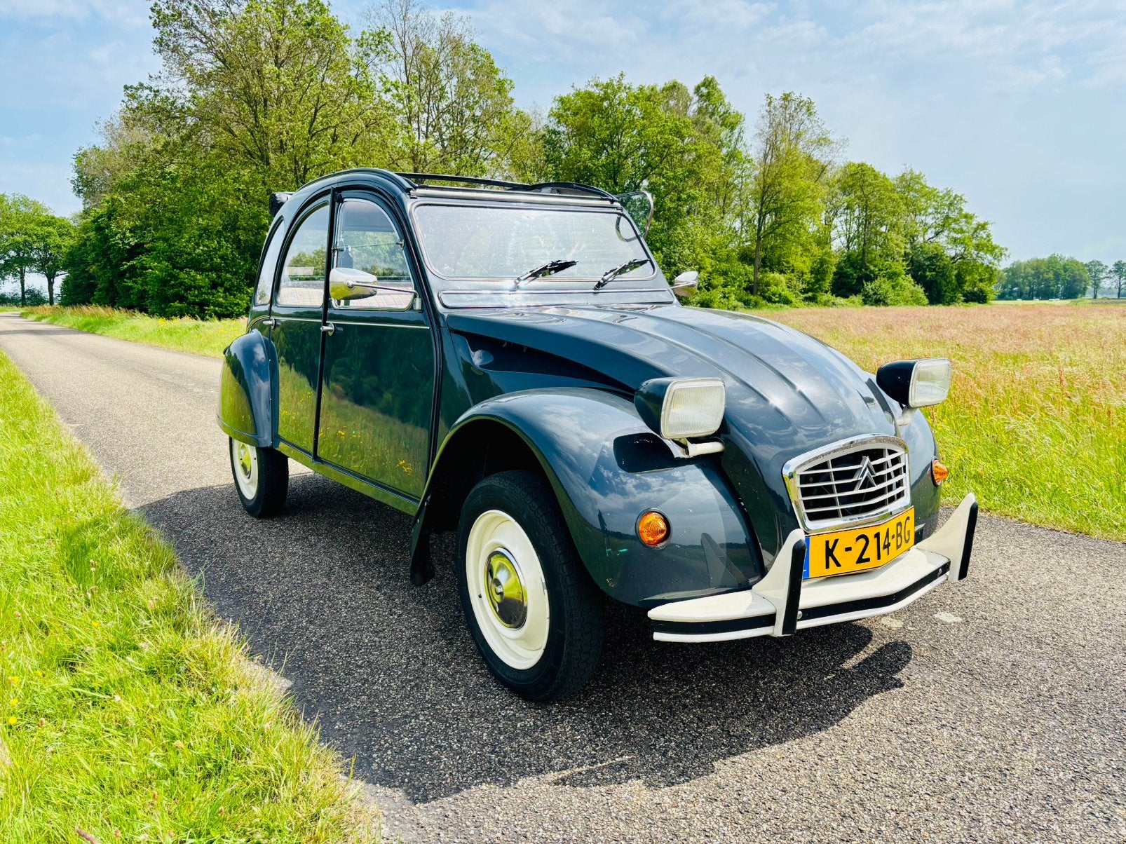Citroën 2CV6 Club 1987 Grijs, Auto's, Voorwielaandrijving, Stof, 602 cc, 2CV