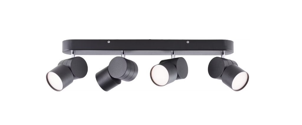 AEG twine spotlamp led 4x5w zwart 65cm 2000lum 3000k nieu, Ophalen of Verzenden, Nieuw, Plafondspot of Wandspot